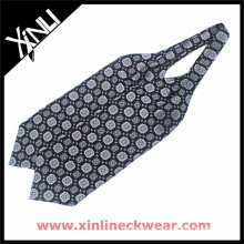 Geometrical Silk Jacquard Blue Tie Ascot Cravat